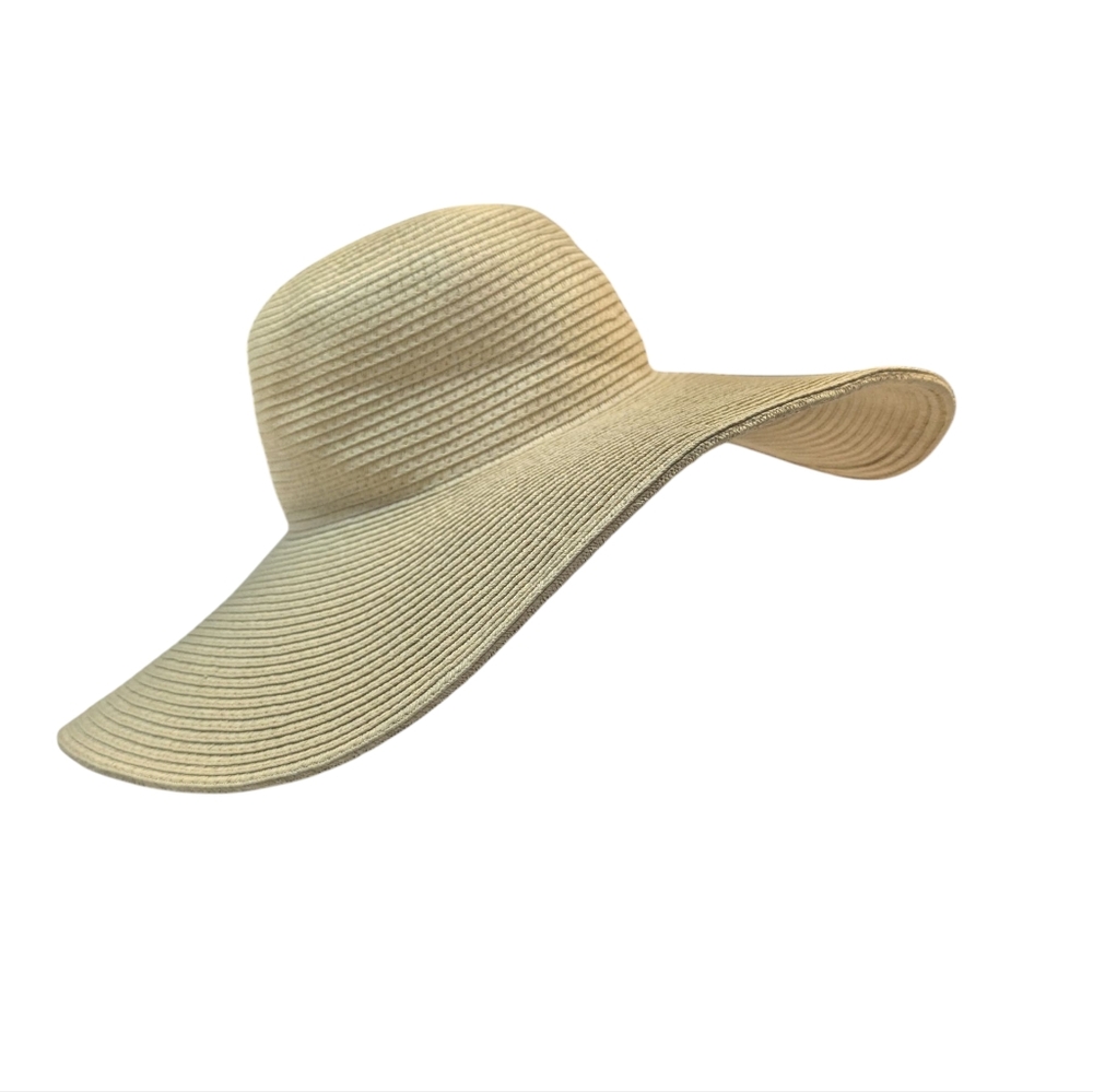J CREW 100% Paper Straw Floppy Wide Brim Sun Hat